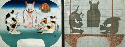 Katte: Kinesisk tempelløve af Utagawa Kuniyoshi