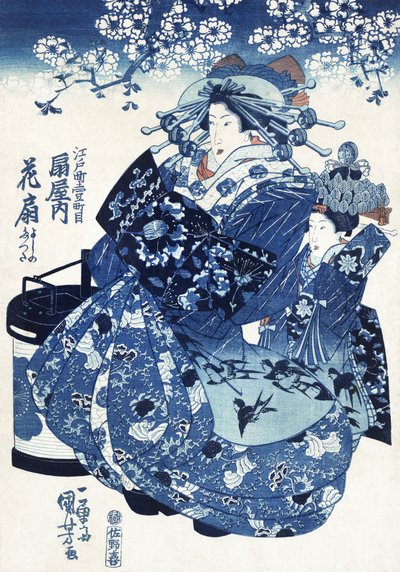 Japansk kvinde (1798–1861) af Utagawa Kuniyoshi