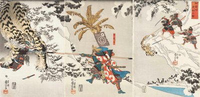 Fenqing er indigneret g Jjigae r japansk Tora-klippediagram, ca. 1846. af Utagawa Kuniyoshi