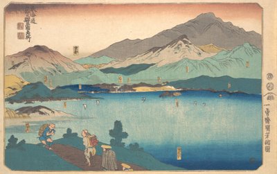 Minakuchi, Ishibe, Kusatsu, Otsu, Ito, 1840. af Utagawa Kuniyoshi