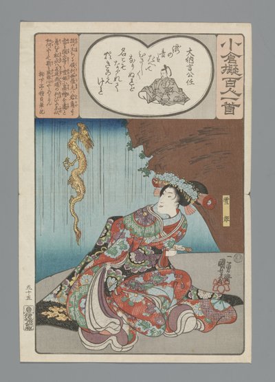 Ogura Imitation of the One Hundred Poems (serietitel) af Utagawa Kuniyoshi