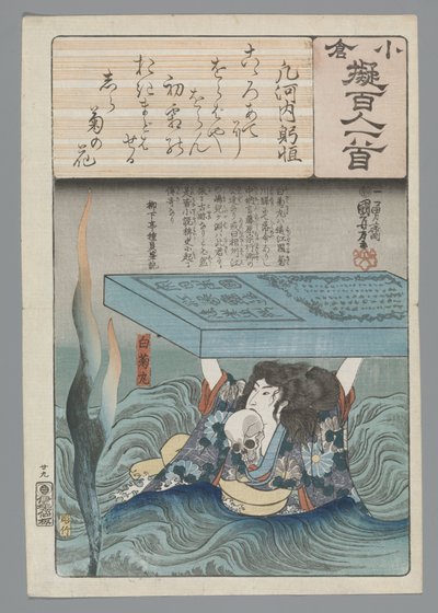 Ogura Imitation of the One Hundred Poems (serietitel) af Utagawa Kuniyoshi