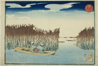 Omori, fra serien "Famous Places in the Eastern Capital (Toto meisho)" af Utagawa Kuniyoshi