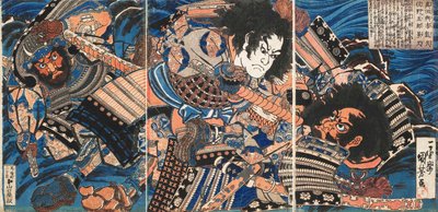 Sanadas Yoichi Yoshihisa-forslag d En anden gang Kagehisa, Ka 1835. af Utagawa Kuniyoshi