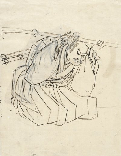 Skitse af Shinano Sakon Tomoyuki af Utagawa Kuniyoshi