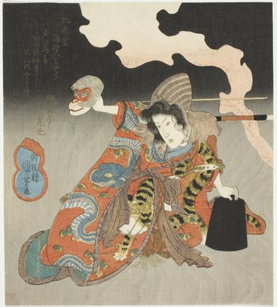 Skuespilleren Iwai Hanshiro VI i en kvinderolle af Utagawa Kuniyoshi