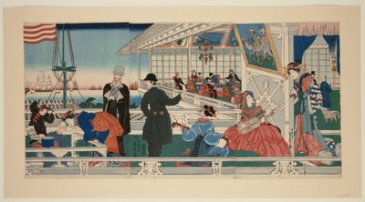 Et amerikansk Mel Kanche del 1 medlem Yokohama af Utagawa Sadahide
