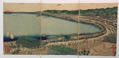 Daimyos processioner, der passerer langs Tokaido af Utagawa Sadahide