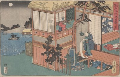 Kanadehon Ch? Shingura: Act VII, mid 1830sdani af Utagawa Sadahide