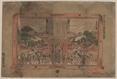 Potentielt tryk af Kinryūzan Sensōji, et tempel i Asakusa af Utagawa Toyoharu