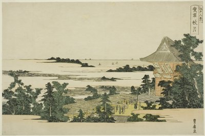 Autumn Moon at Atago Hill (Atago shugetsu), fra serien "Eight Views of Edo (Edo hakkei)" af Utagawa Toyohiro