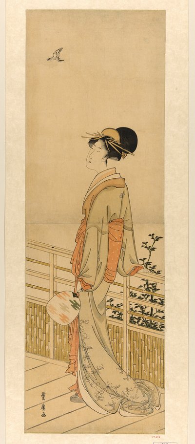 Lytter til gøgens skrig af Utagawa Toyohiro