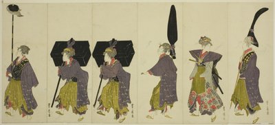 Parodi på et daimyo-optog af Utagawa Toyohiro