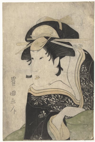 Busteportret van Segawa Kikunojo III af Utagawa Toyokuni (I)