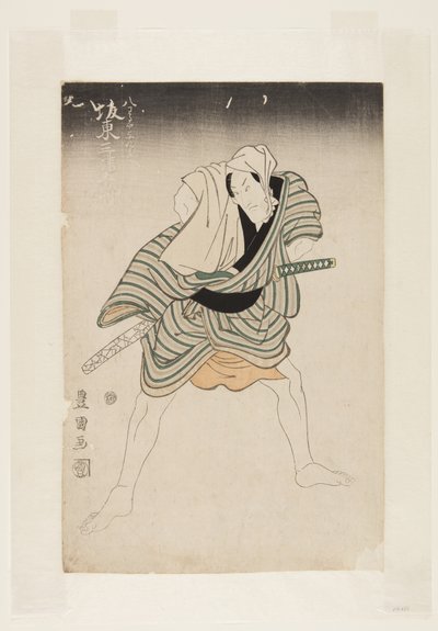 Skuespiller Bando Mitsugoro III (træbloktryk i farver) af Utagawa Toyokuni