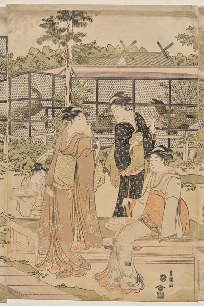 Shika tehuset af Utagawa Toyokuni
