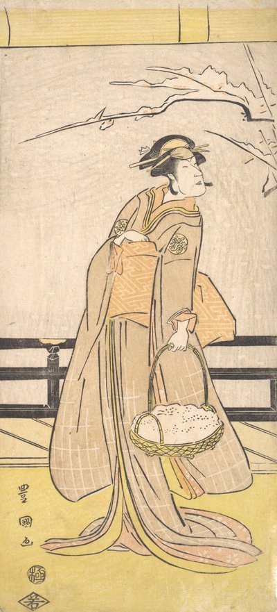 Nakayama Tomisaburo i en kvinderolle, ca. 1790-1825. af Utagawa Toyokuni I