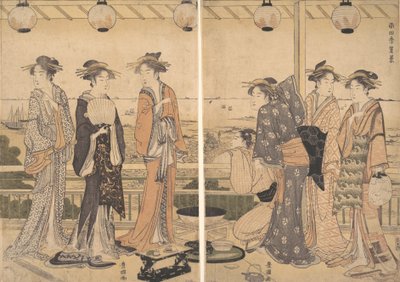 The Four Seasons in Southern Edo: A Summer Scene Minami shiki, Natsu [no] kei, slutningen af 1780