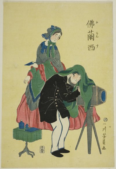 fransk fotograf af Utagawa Yoshikazu