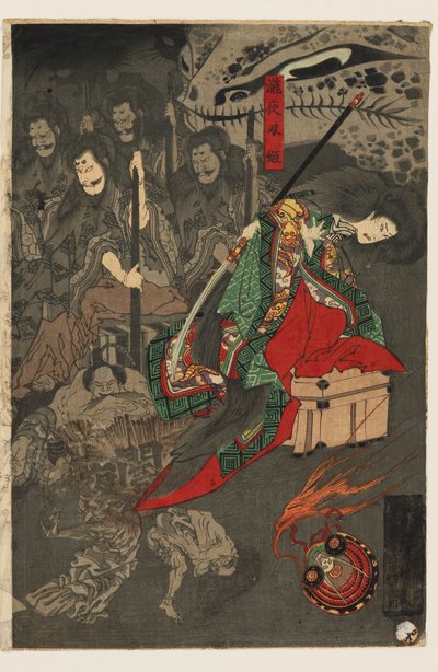 Sadan demonin yöparaati Sōman palatsissa af Utagawa Yoshiku