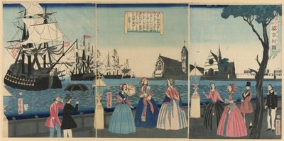 Yen gan d (britisk land) af Utagawa Yoshitora