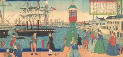 Paris, Frankrig, 6. måned, 1862. af Utagawa Yoshitora