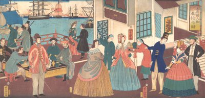 People of the Five Nations, 1861. af Utagawa Yoshitora