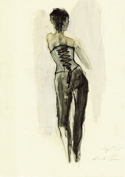 Skitse af et elegant korset af Ute Rathmann