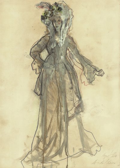Elegant kostumeskitse af Ute Rathmann