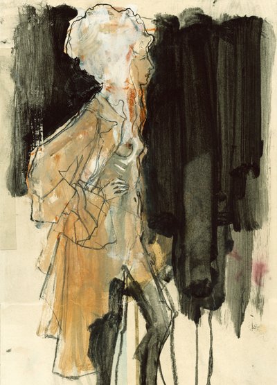 Elegant modetegning af Ute Rathmann