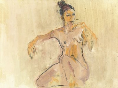 Elegant nøgentegning af Ute Rathmann