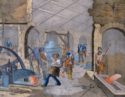 Jernværk, c.1860 af V. Janson