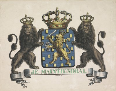 Kongeriget Nederlandenes våbenskjold, 1815 af V. Labargé