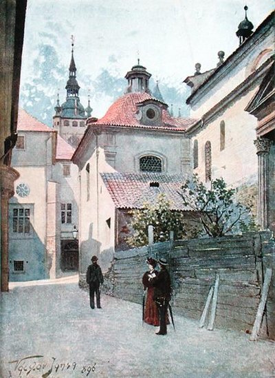 Jirska Ulice, Prag, illustration fra 