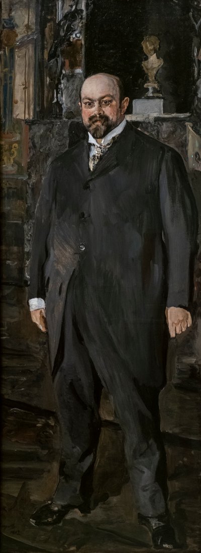 Portræt af Mikhail Abramovich Morozov af Valentin Aleksandrovich Serov