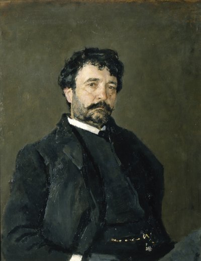 Portræt af operasangeren Angelo Masini 1844-1926, 1890 af Valentin Aleksandrovich Serov
