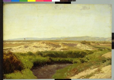 På Luneburger Heide, 1887 (olie på papir) af Valentin Ruths