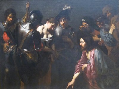 Kristus og den utro kvinde af Valentin de Boulogne