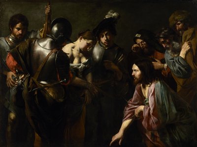 Kristus og den utro kvinde af Valentin de Boulogne