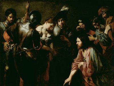 Kristus og den utro kvinde af Valentin de Boulogne