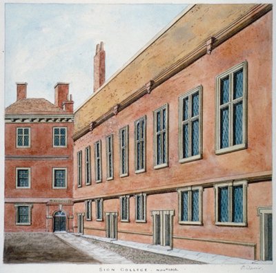Sion College, City of London, 1806 af Valentine Davis
