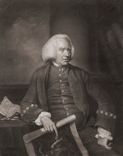 John Boydell. Portræt (print) af Valentine Green