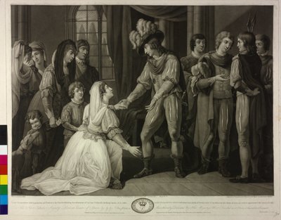 Kongen af England, lady Elizabeth Grey og Eduard IV af Valentine Green