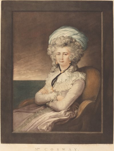 Maria Cecilia Louisa Cosway af Valentine Green after Maria Cosway