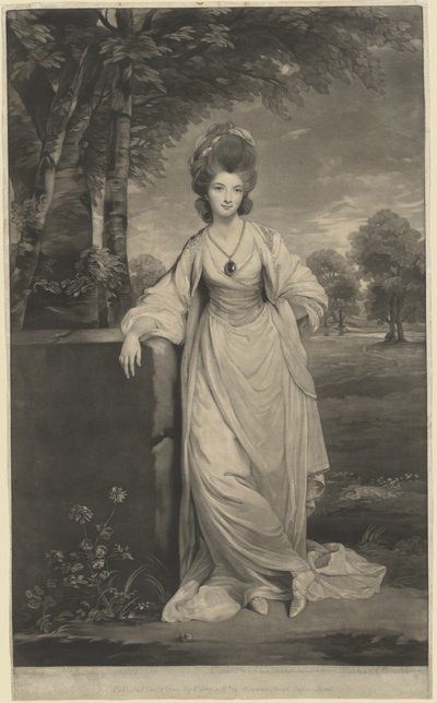 Lady Elizabeth Compton af Valentine Green after Sir Joshua Reynolds