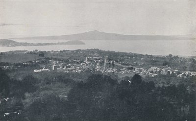 Auckland Harbour, 1924 af Valentine and Sons Ltd