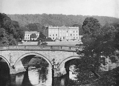 Chatsworth House, c1896 af Valentine and Sons Ltd