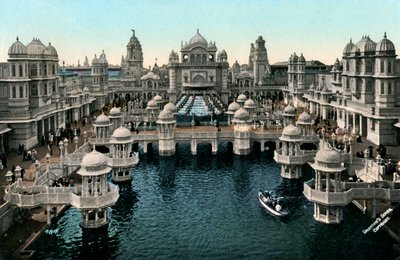 Court of Honour, Imperial International Exhibition, London, 1909. af Valentine and Sons Ltd