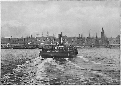 Liverpool, fra Mersey, c1896 af Valentine and Sons Ltd