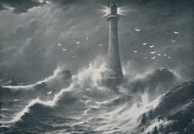 Eddystone fyrtårn, 1910 af Valentine and Sons Ltd